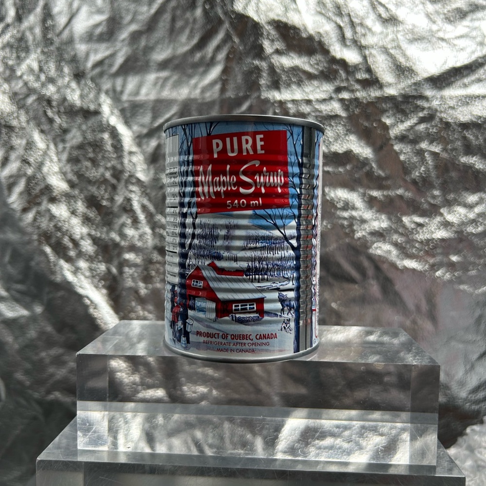 Pure Maple Syrup in Silver Can